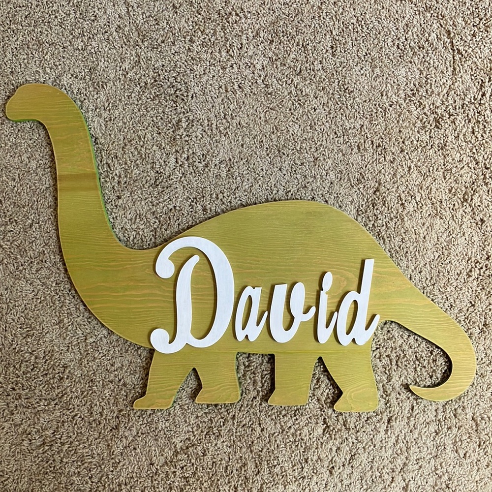 Dinosaur David Sign